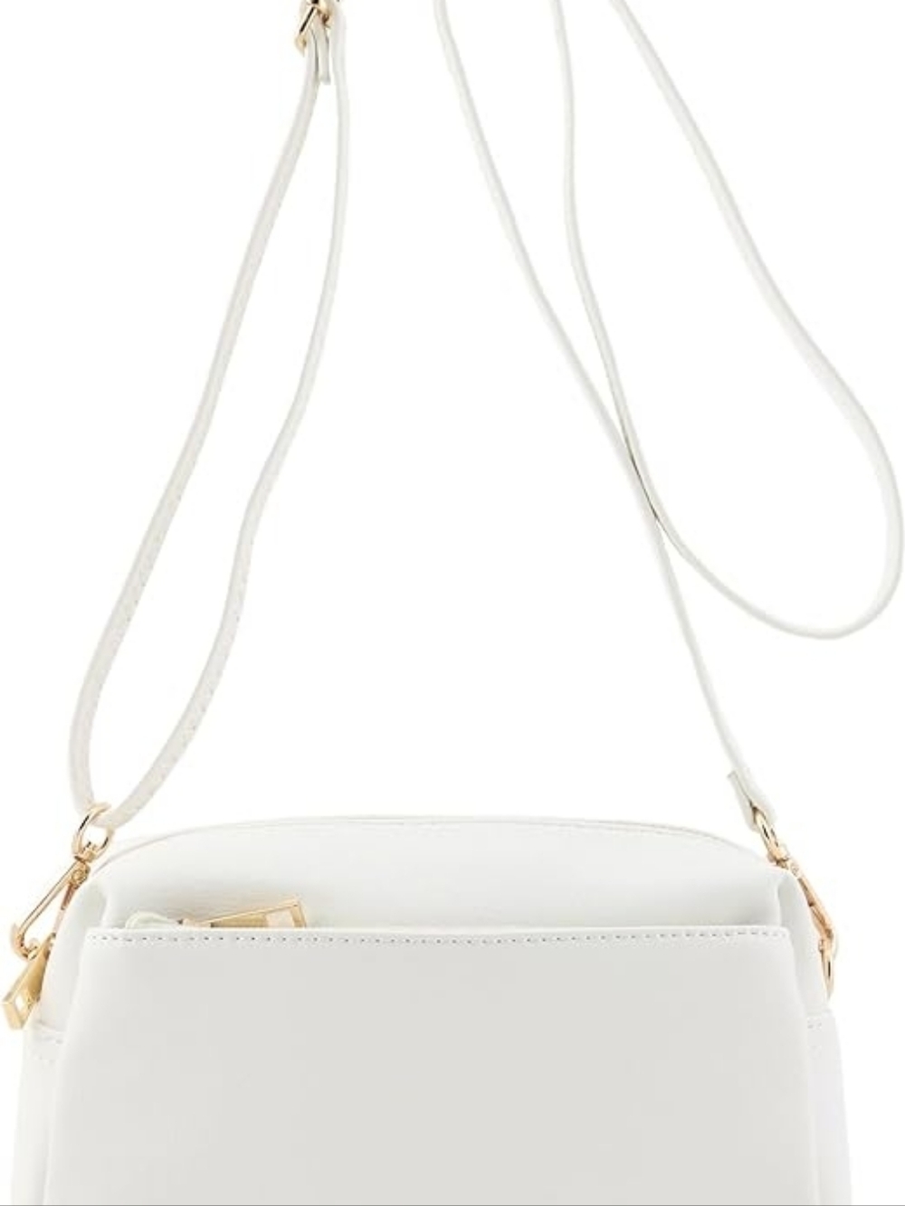 FashionPuzzle Triple Zip Crossbody Bag